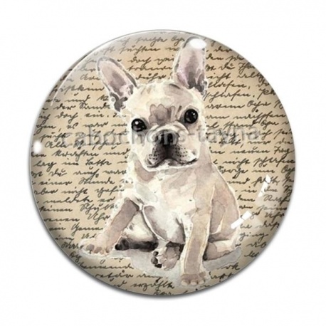 Cabochon Verre - chien 