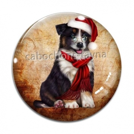 Cabochon Verre - chien 
