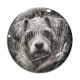 Cabochon Verre - chien 