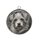 Pendentif Cabochon Argent - chien 