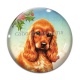 Cabochon Verre - chien 