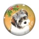Cabochon Verre - chien 