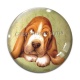 Cabochon Verre - chien 