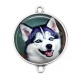 Connecteur Cabochon Argent - chienchien 