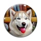 Cabochon Verre - chien 