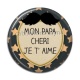 Cabochon Résine - mon papa chéri je t'aime
