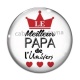 Cabochon Verre - meilleur papa de l'univers