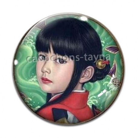 Cabochon Verre - petite fille