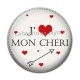 Cabochon Résine - je aime mon chéri