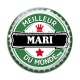 Cabochon Verre - meilleur mari du monde