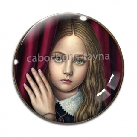 Cabochon Verre - petite fille