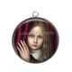 Pendentif Cabochon Argent - petite fille