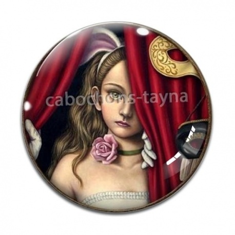 Cabochon Verre - petite fille