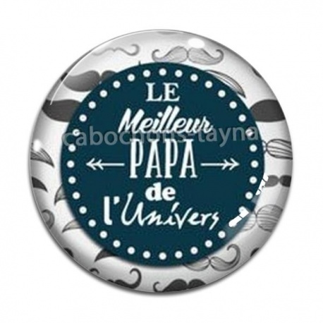 Cabochon Verre - le meilleur papa de l'univers