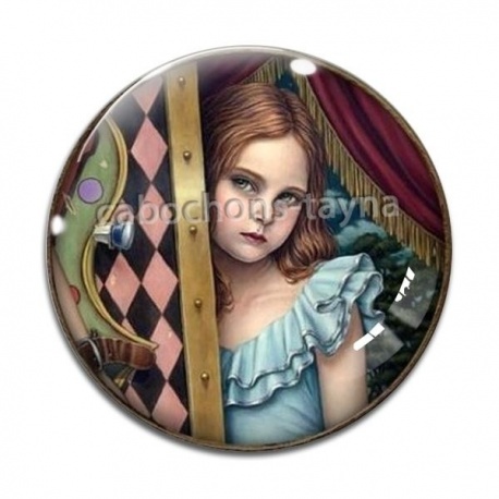 Cabochon Verre - petite fille