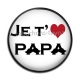 Cabochon Résine - je t'aime papa