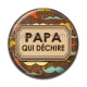 Cabochon Résine - un papa qui déchire