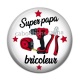 Cabochon Résine - super papa bricoleur
