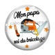 Cabochon Verre - mon papa roi du bricolage
