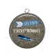 Pendentif Cabochon Argent - un papa exceptionnel