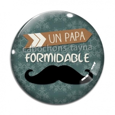 Cabochon Verre - un papa formidable