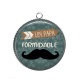 Pendentif Cabochon Argent - un papa formidable