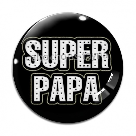 Cabochon Verre - super papa