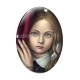 Cabochon Verre Ovale - petite fille