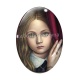 Cabochon Verre Ovale - petite fille 