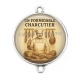 Connecteur Cabochon Argent - un formidable charcutier