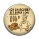 Cabochon Résine - mon charcutier est super cool