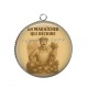 Pendentif Cabochon Argent - un maraîcher qui déchire