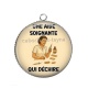 Pendentif Cabochon Argent - une aide soignante qui déchire