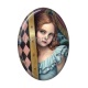 Cabochon Résine Ovale - petite fille ovale