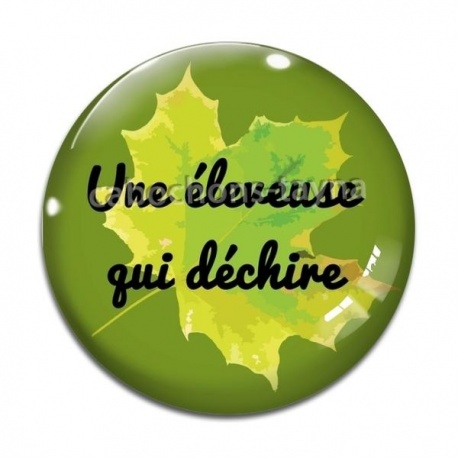 Cabochon Verre - une éleveuse qui déchire