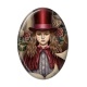 Cabochon Résine Ovale - petite fille ovale