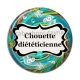 Cabochon Résine - chouette diététicienne