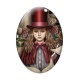 Cabochon Verre Ovale - petite fille ovale