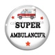 Cabochon Verre - super ambulancier
