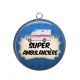 Pendentif Cabochon Argent - super ambulancière