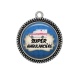 Pendentif Cabochon Argent - super ambulancière