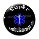 Cabochon Verre - super ambulancier