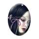 Cabochon Verre Ovale - petite fille ovale