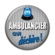 Cabochon Résine - ambulancier qui déchire