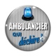 Cabochon Verre - ambulancier qui déchire