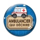 Cabochon Verre - ambulancier qui déchire