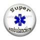 Cabochon Résine - super ambulancière