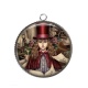 Pendentif Cabochon Argent - petite fille