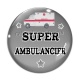 Cabochon Verre -  super ambulancier