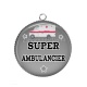 Pendentif Cabochon Argent -  super ambulancier